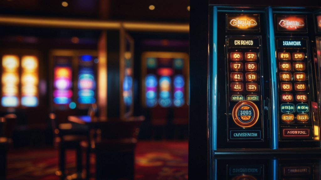 Phone login screen glowing in a dark casino environment with a secure access feel